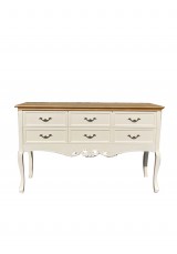 Eldrick 6 Drawer Chest - White painted top Eldrick 6 Drawer Chest - White painted top